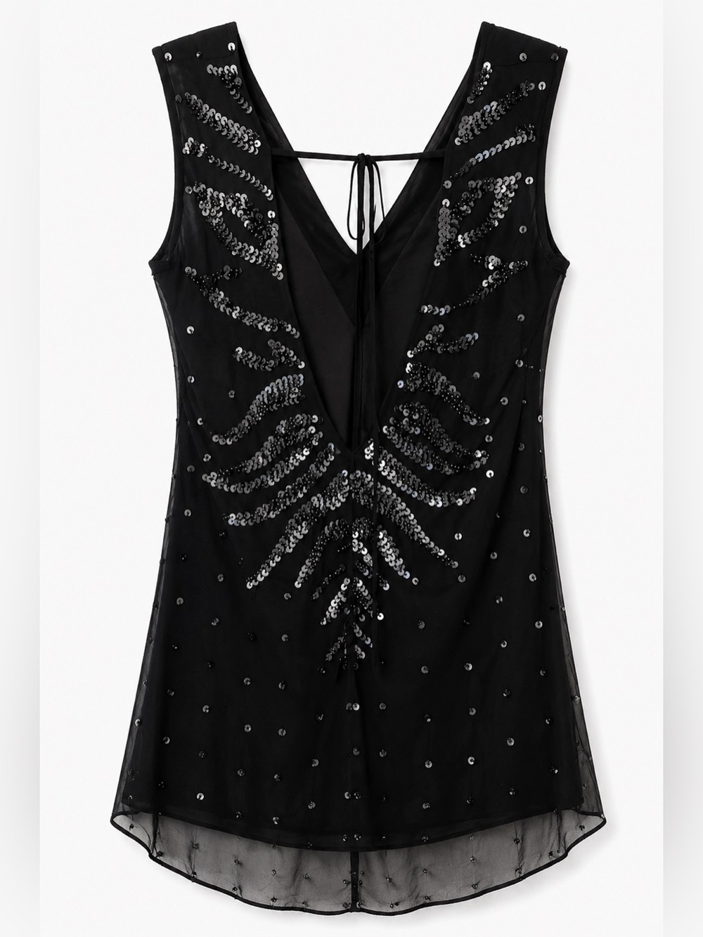 Guess by Marciano BLACK BEADED DRESS size Small.